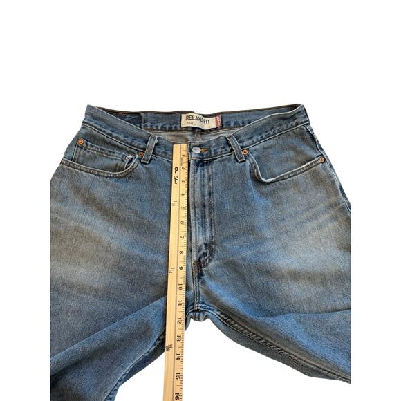 Levis 550 Jeans Mens Size 35x32 Blue Relaxed Fit Tapered Leg Hipster Y2K Retro - Picture 9 of 11